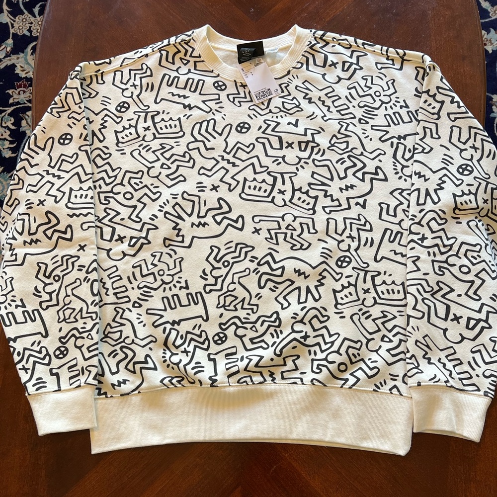 KEITH HARING Oversized Fit Sweatshirts NEW XS, S, M, L, XL New With Tag